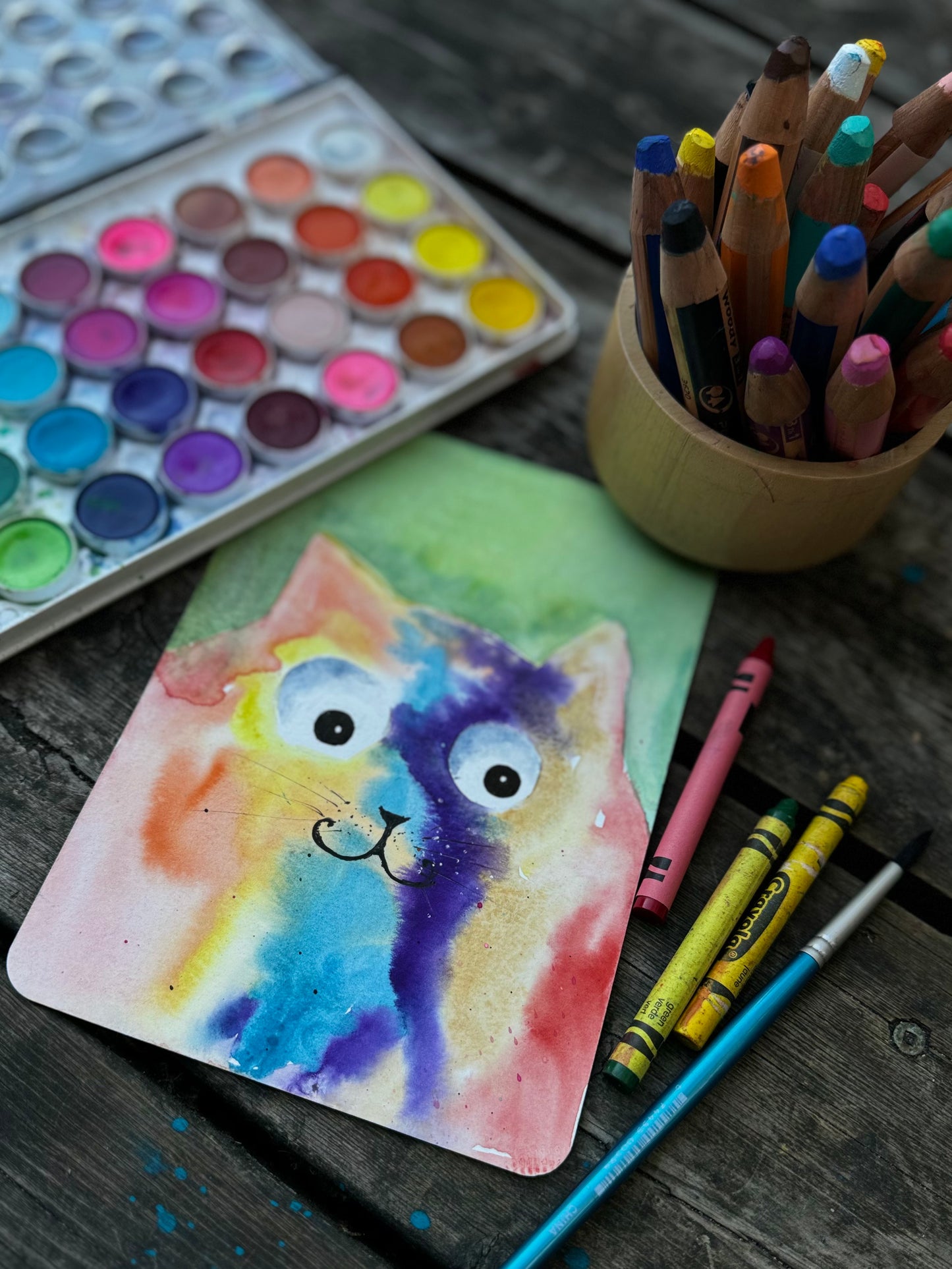 Watercolour Workshop: COOL CAT  2-5 Years