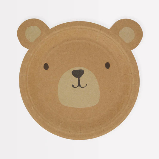 Meri Meri Woodland Bear Plates