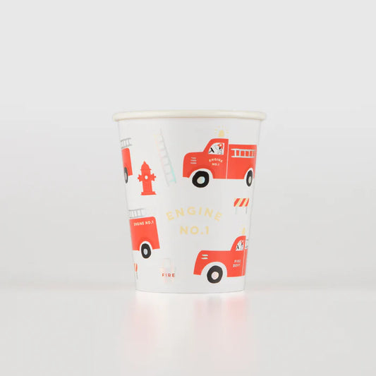 Meri Meri Fire Truck Cups