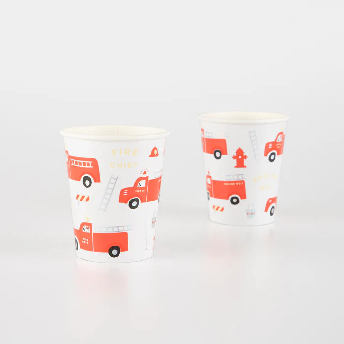 Meri Meri Fire Truck Cups