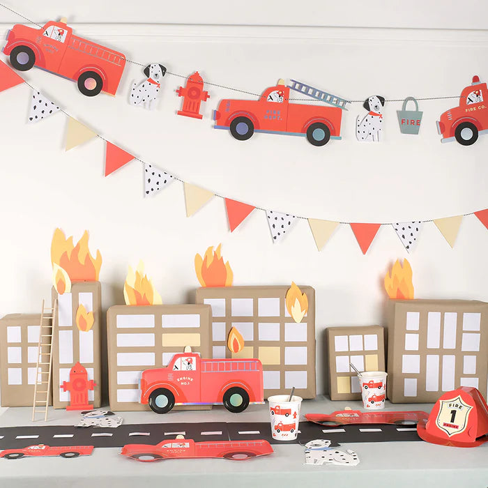 Meri Meri Fire Truck Party Garland