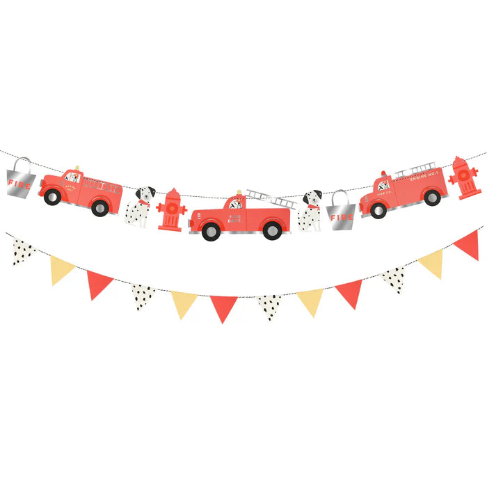 Meri Meri Fire Truck Party Garland