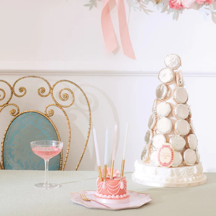 Meri Meri X LADURÉE Paris Pastel and Gold Dipped Candles (x16)