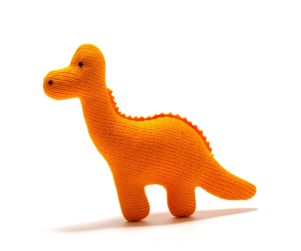 Knitted Diplodocus Dinosaur Baby Plush