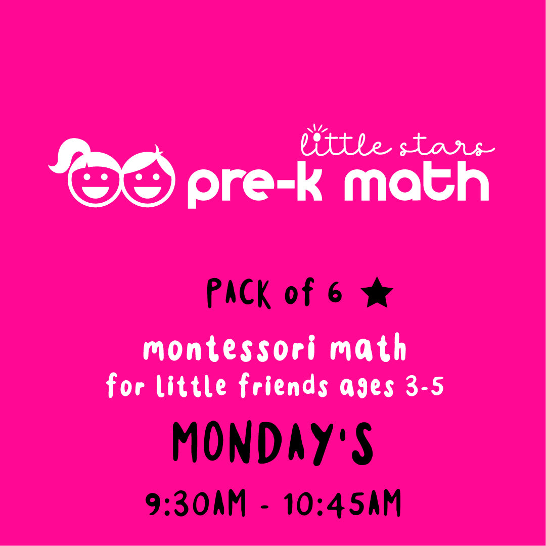 Little Stars Pre-K Math PACK OF 6 MONDAYS