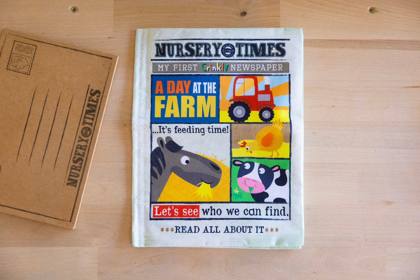 Farm Rhymes Crinkly Newspaper