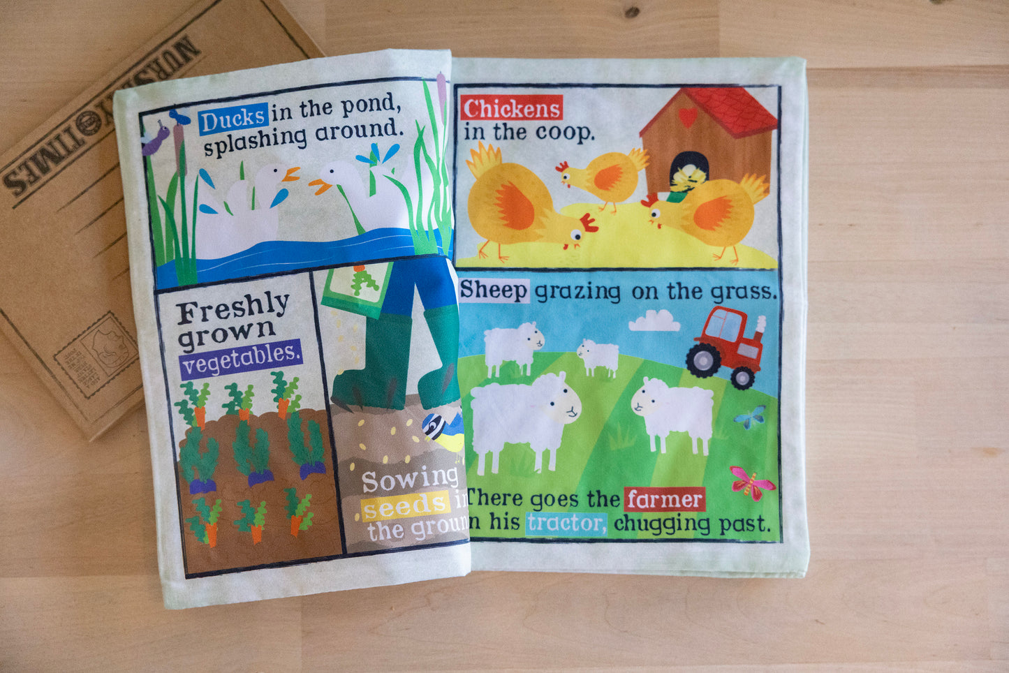 Farm Rhymes Crinkly Newspaper