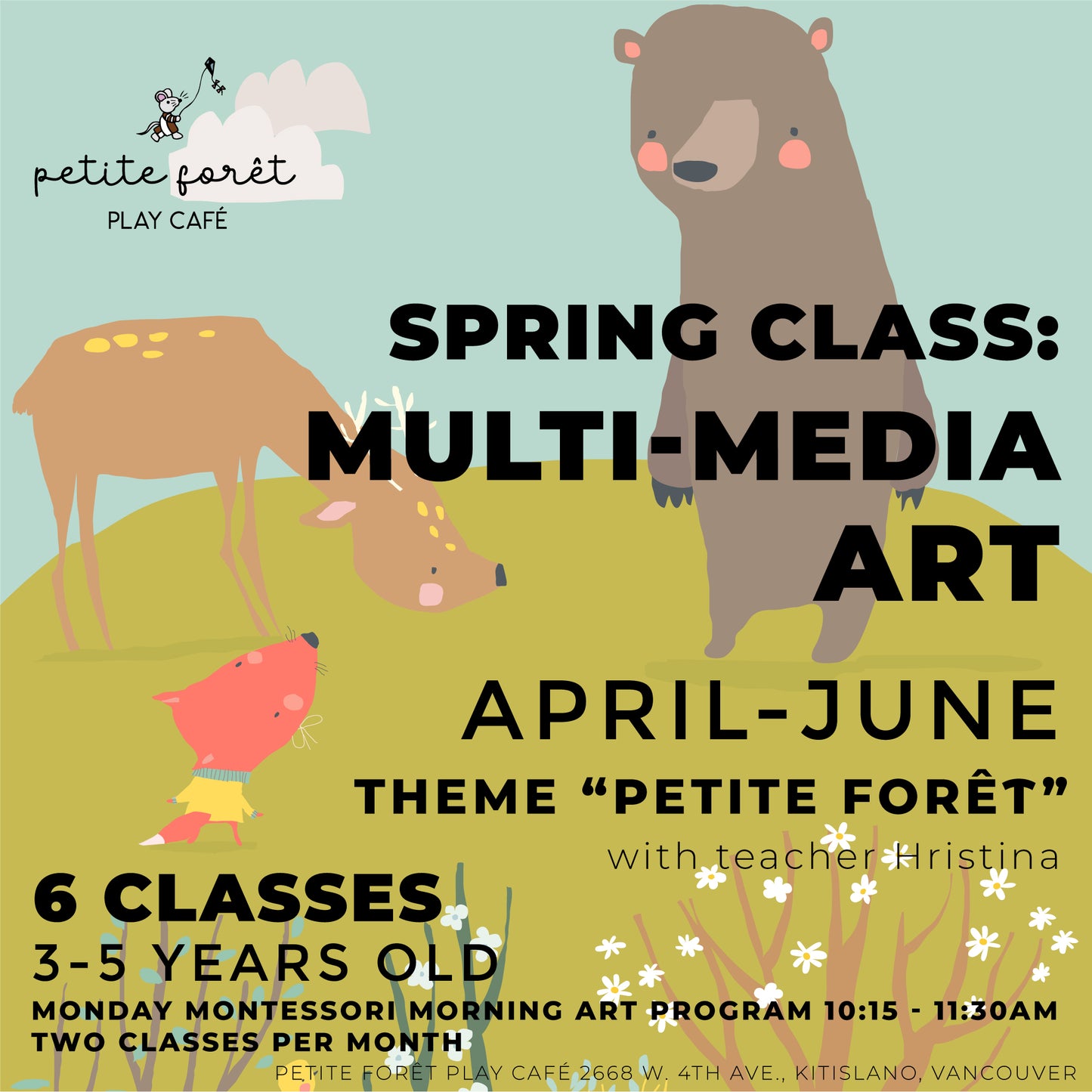 Spring Term: Morning Montessori Art Program