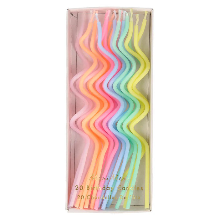 Meri Meri Pastel Swirly Candles (x20)