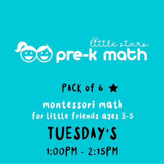 Little Stars Pre-K Math PACK OF 6 TUESDAYS